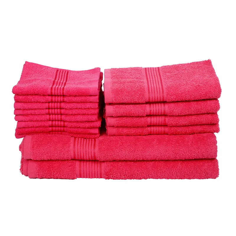 Comfora Towel Set (Pink) - Fourteen Piece Set media 3