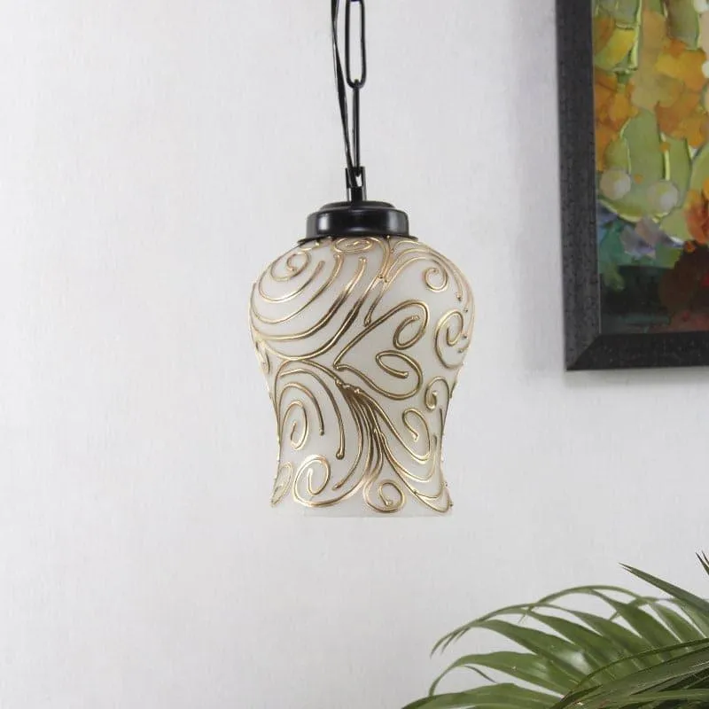 Misty Spread Glass Ceiling Lamp media 3