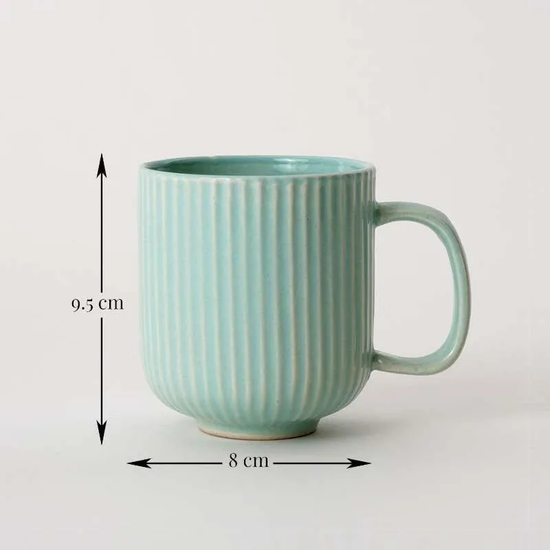Cristie Ceramic Coffee Mug (320 mL Each/Mint) - Set of Two media 5