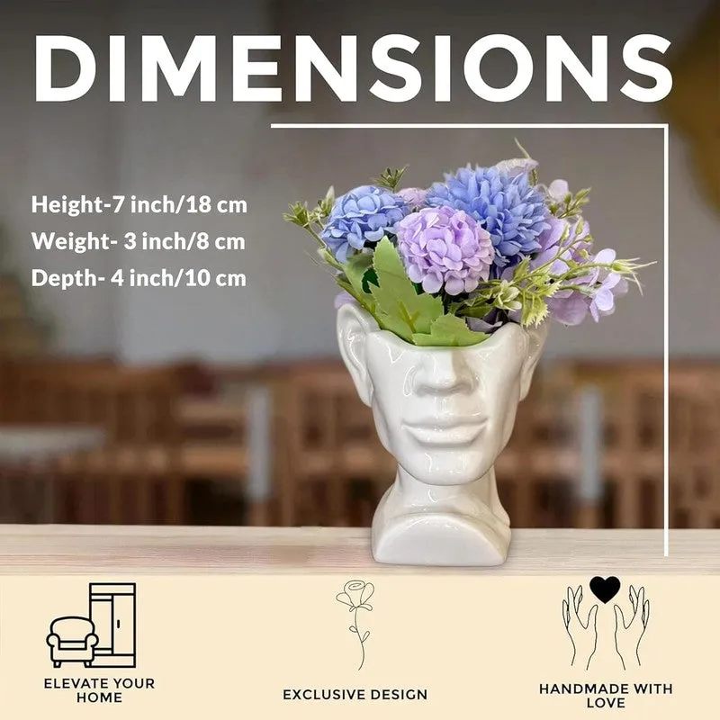 Marshmallow Vase with flower media 8