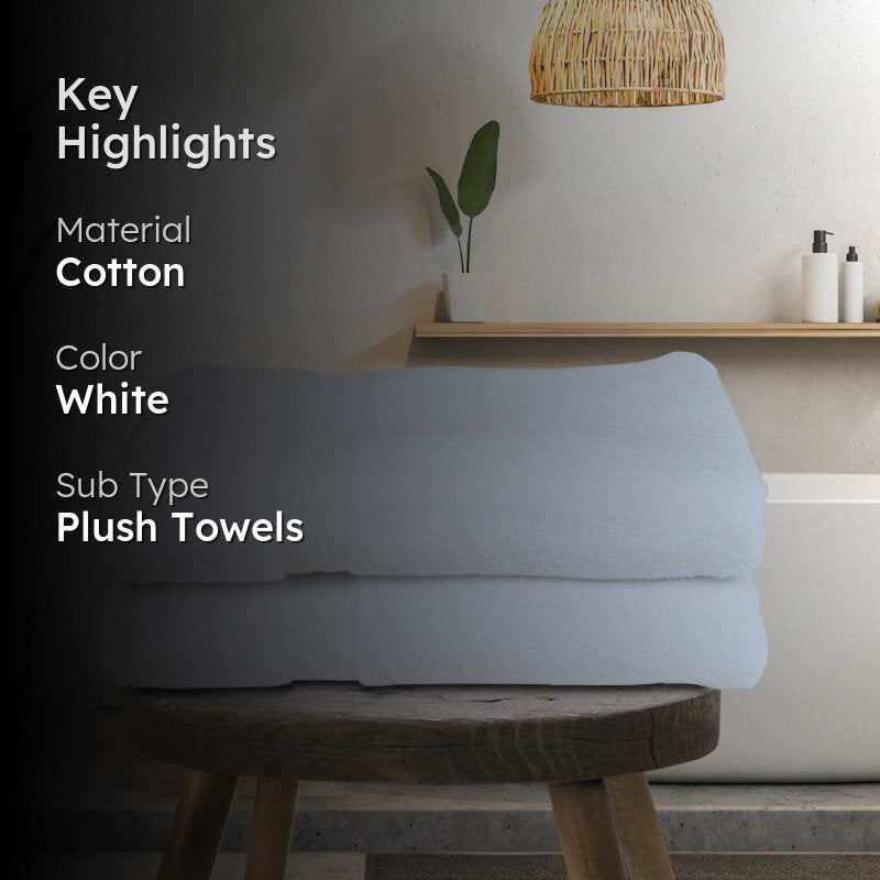 Miorah Bath Towel (White) - Set Of Two media 2