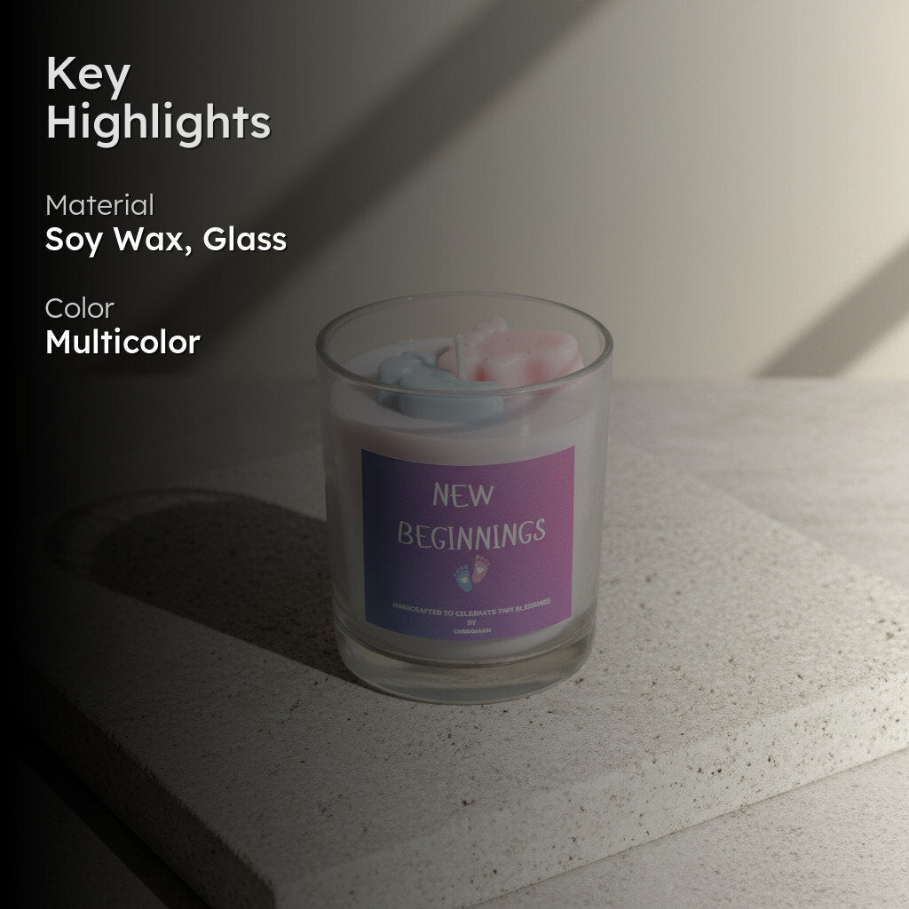 New Beginnings Scented Candle - Neem, Basil media 3
