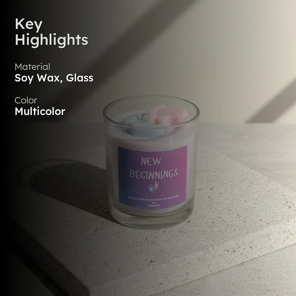 New Beginnings Scented Candle - Neem, Basil media 3
