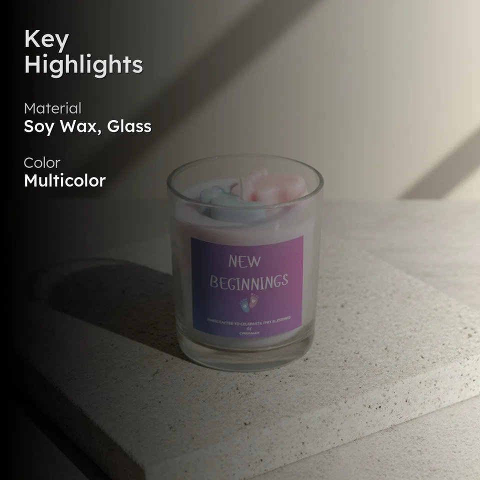 New Beginnings Scented Candle - Neem, Basil media 3