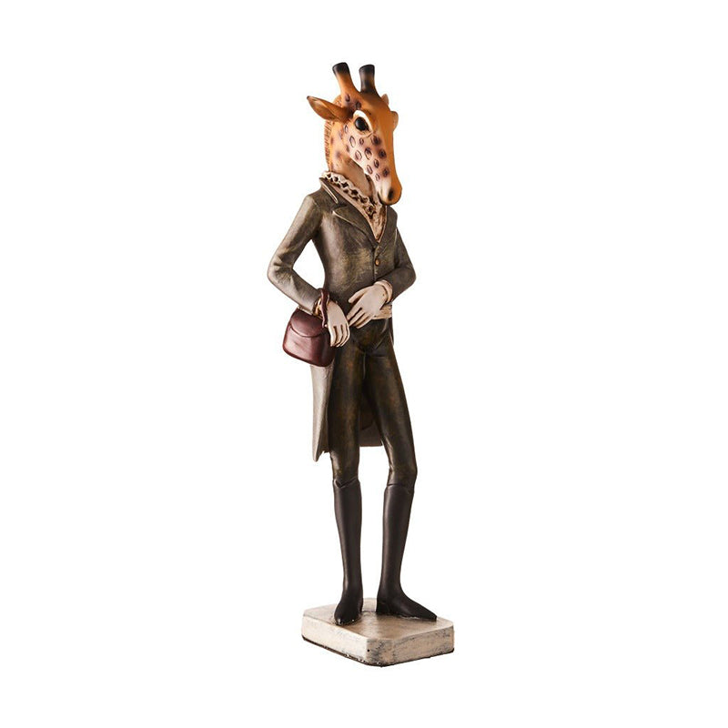 Monsieur Giraffe Resin Showpiece media 4