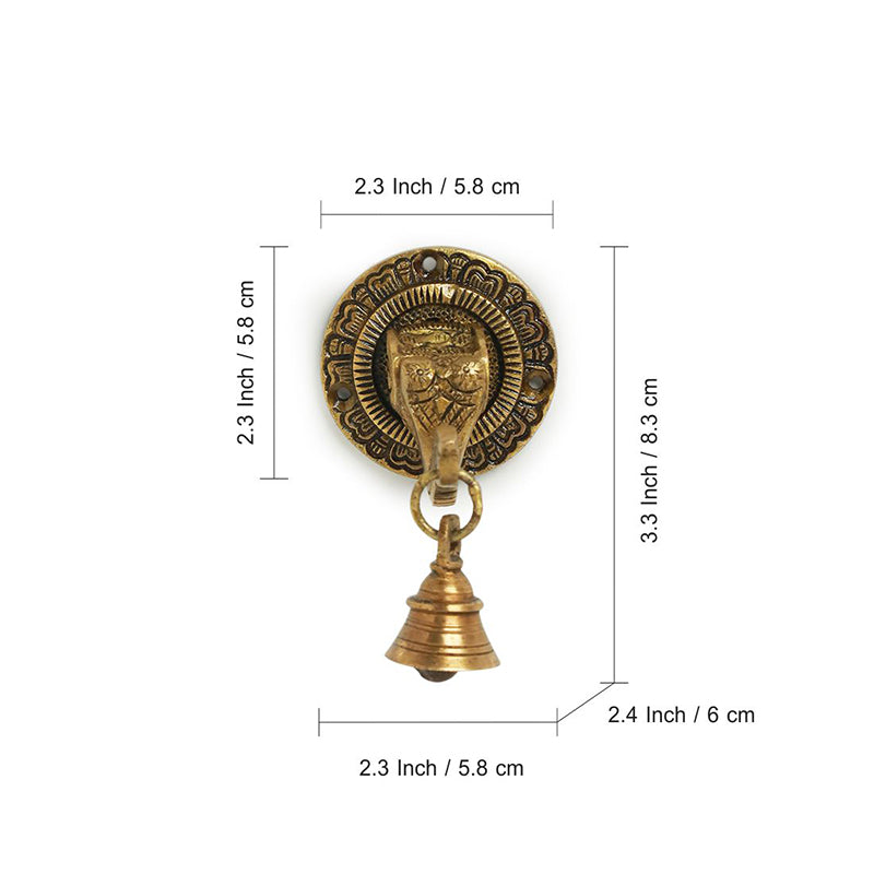 Gaja Naad Brass Wall Accent - Set Of Two media 6