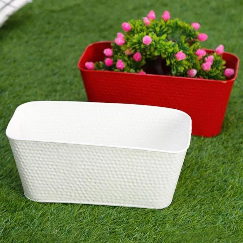 Grow Greens Planter (Red & White) - Set Of Two media 3