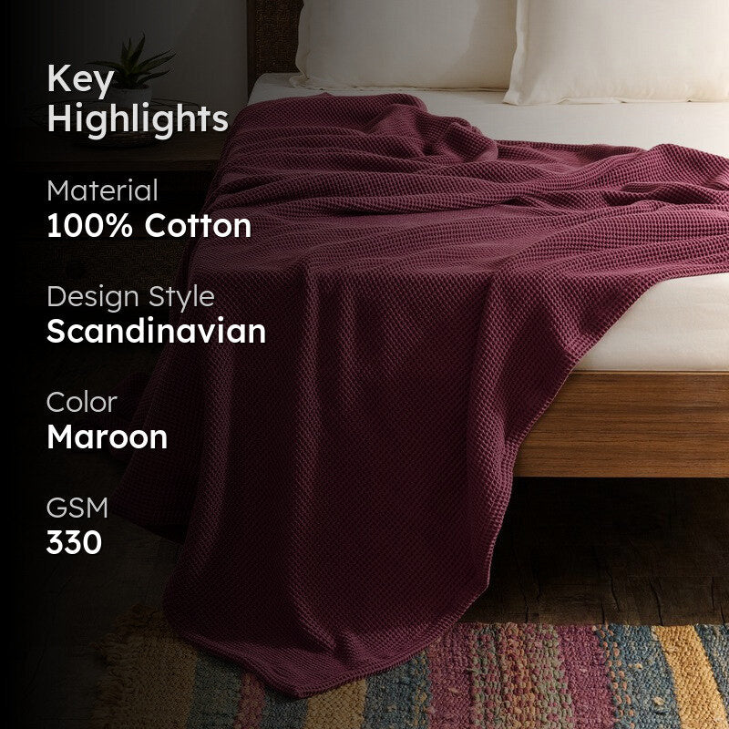 Soothara Cotton Blankets - Pink media 2