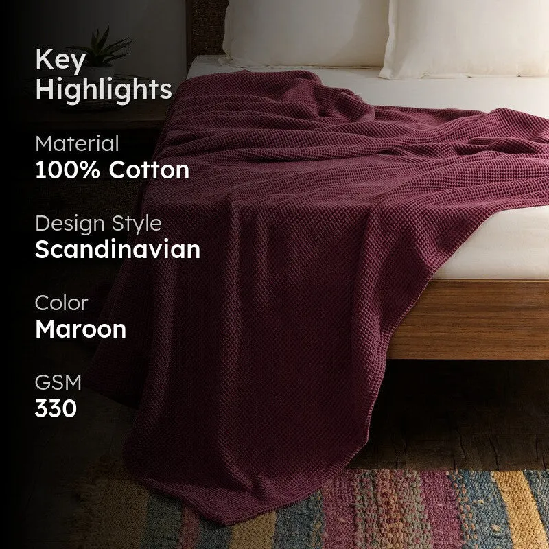 Soothara Cotton Blankets - Pink media 2
