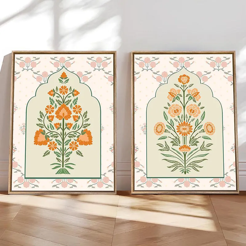 Dilnasheen Ethnic Canvas Wall Art - Set Of Two media 5