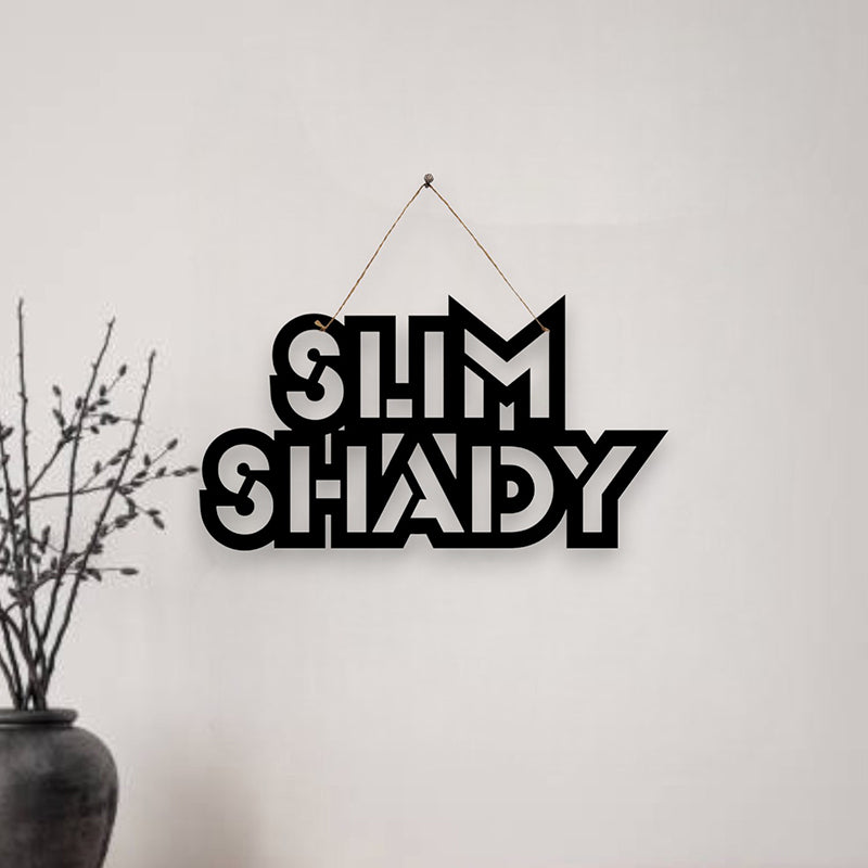 Slim Shady Mild Steel Wall Accent