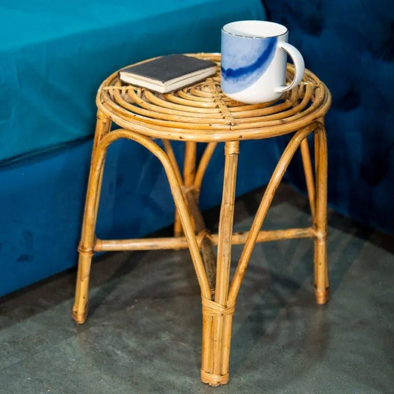 Endymoin Rattan Accent Table media 1
