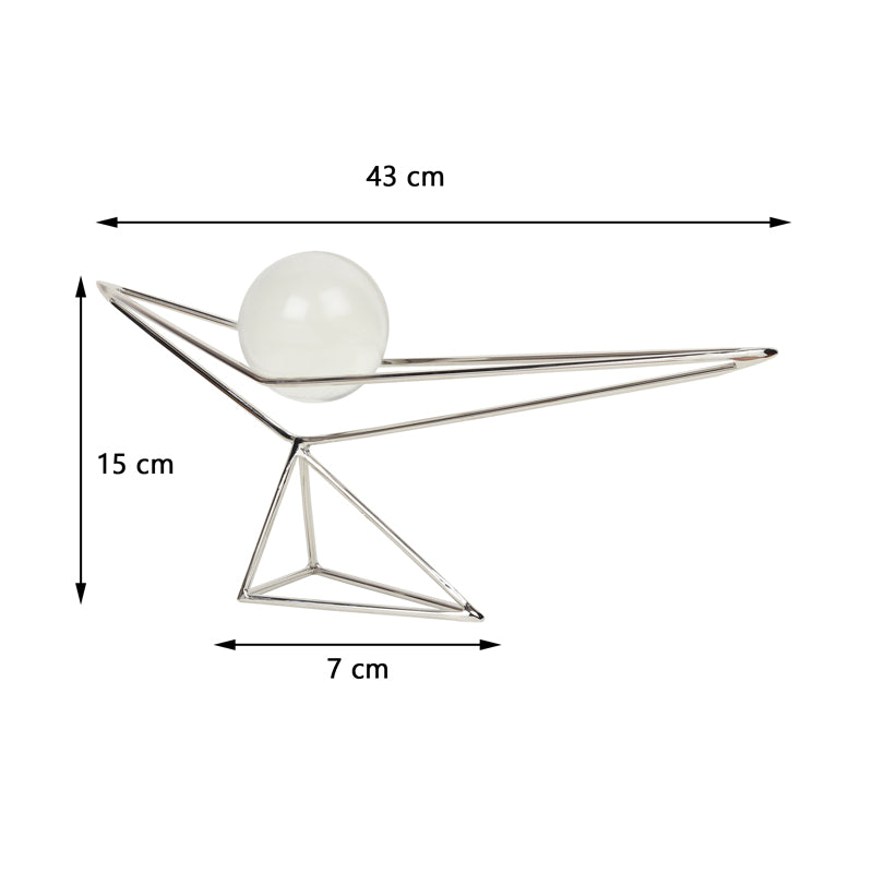 Crystal Orbus Nixo Showpiece - Golden media 6