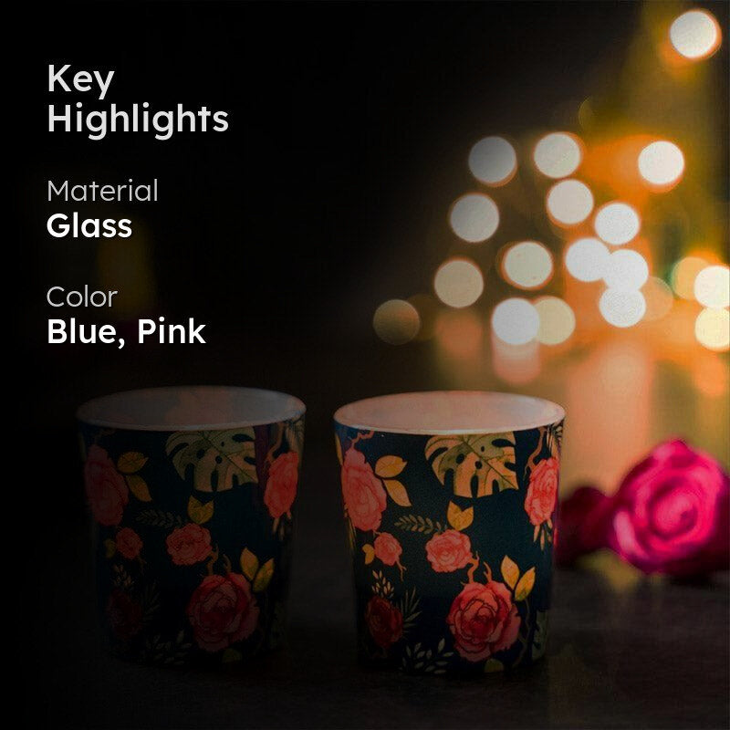 Rosey Morning Candle Votive - Set Of Two media 2