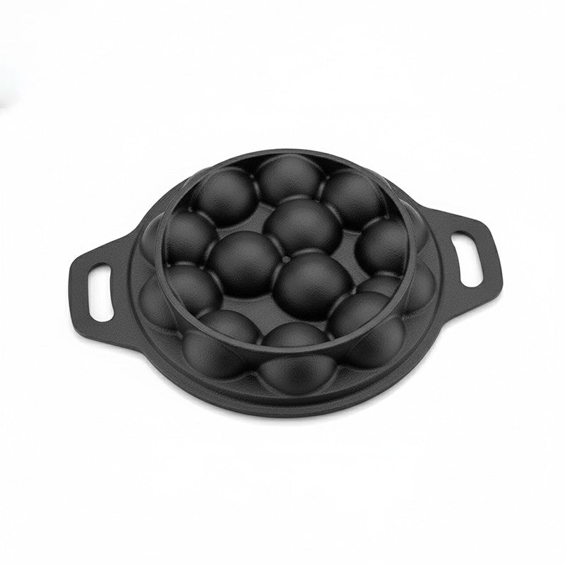Dotcast Round Cast Iron Paniyaram Pan media 6