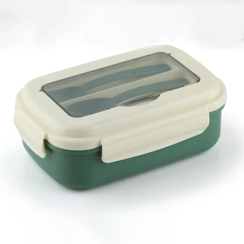 HomeEssentials Green Plastic Lunch Box - 900 ml media 6