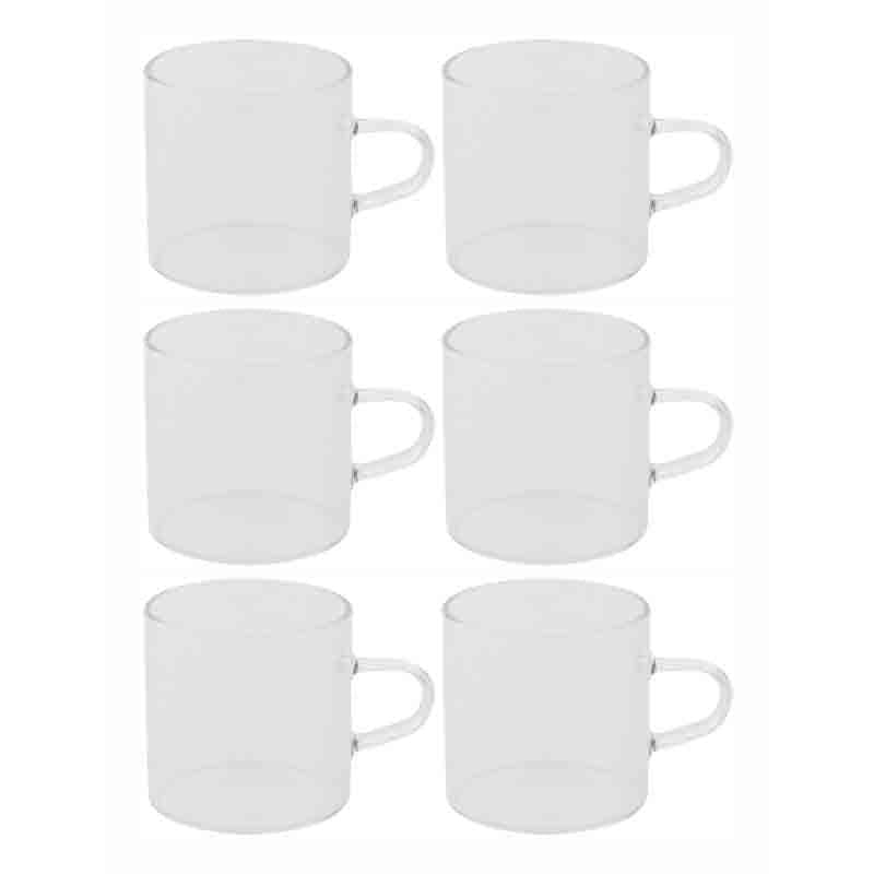 Puritax Glass Tea Cup (150 mL Each) -  Set of Six media 3