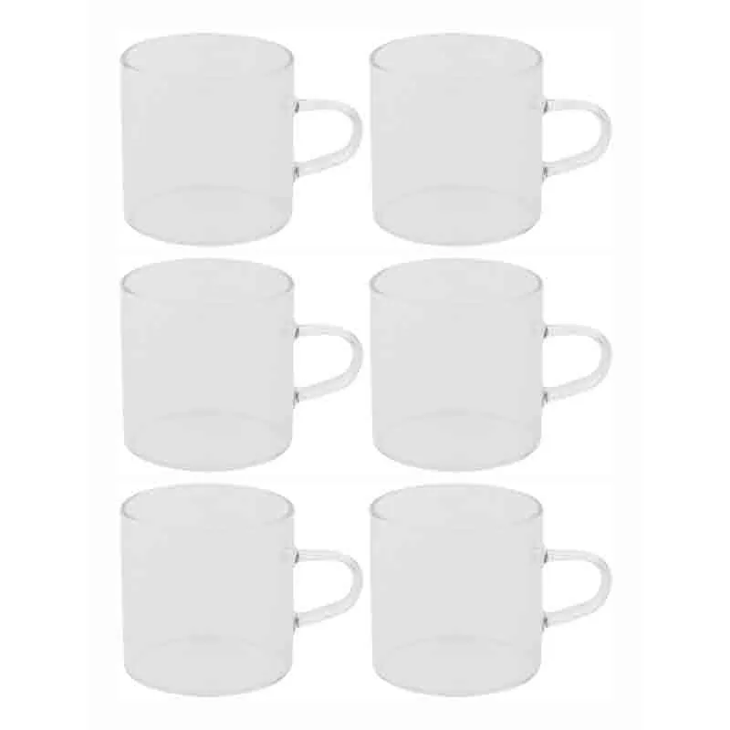 Puritax Glass Tea Cup (150 mL Each) - Set of Six media 3