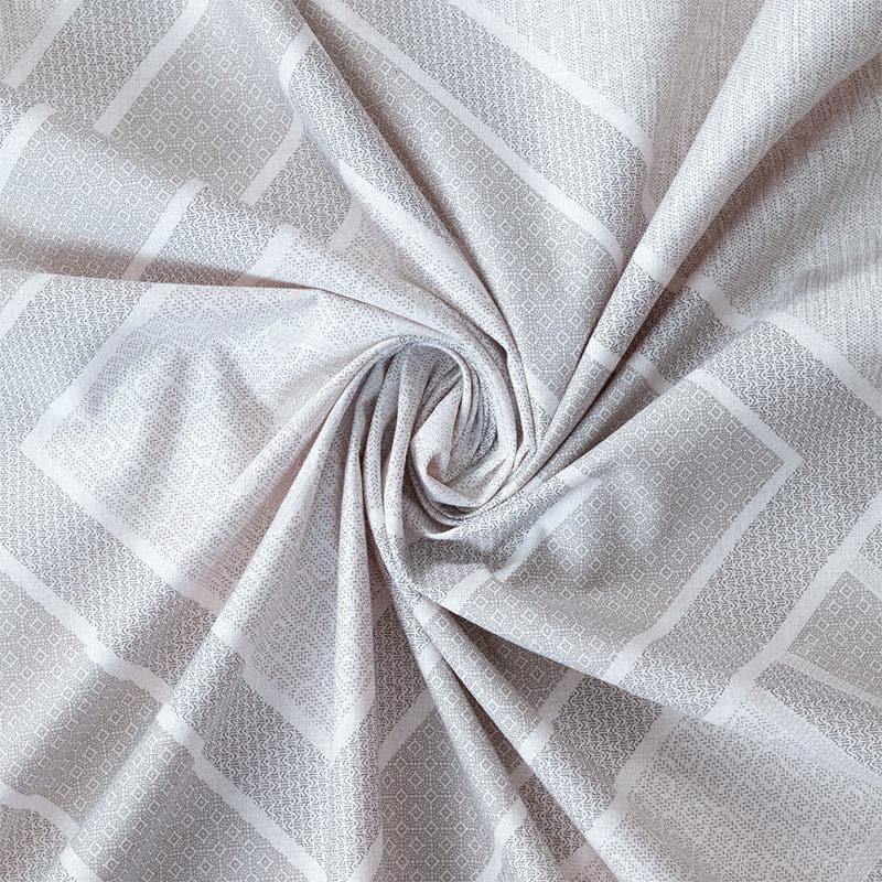 Neinia Printed Reversible Cotton Bedsheet (Grey,Peach) - 170 TC media 7