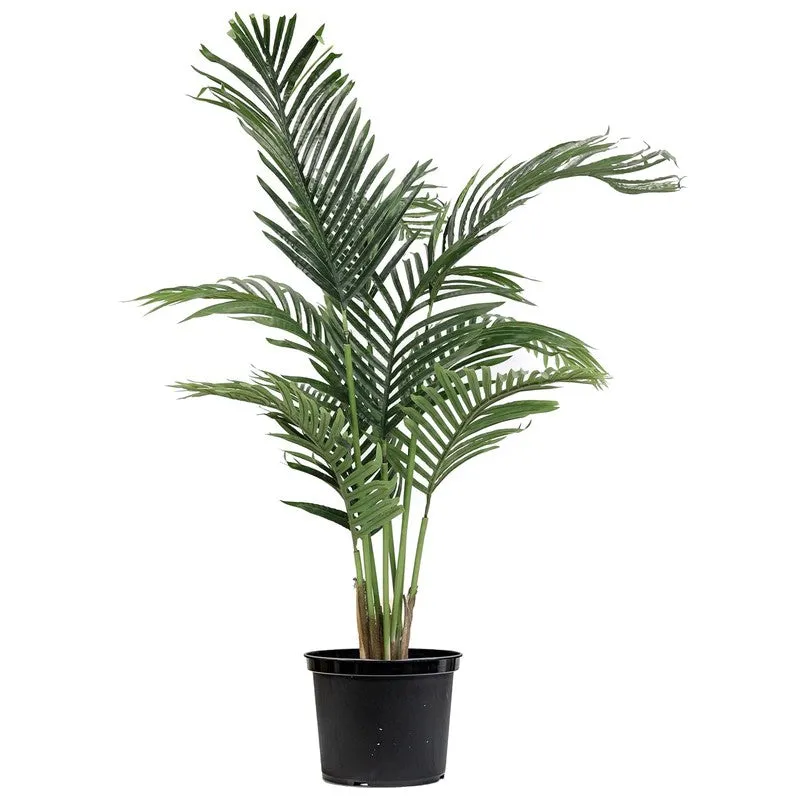 ArtiGreen Artificial Areca Plant With Black Plastic Pot - 4.1 Feet media 4