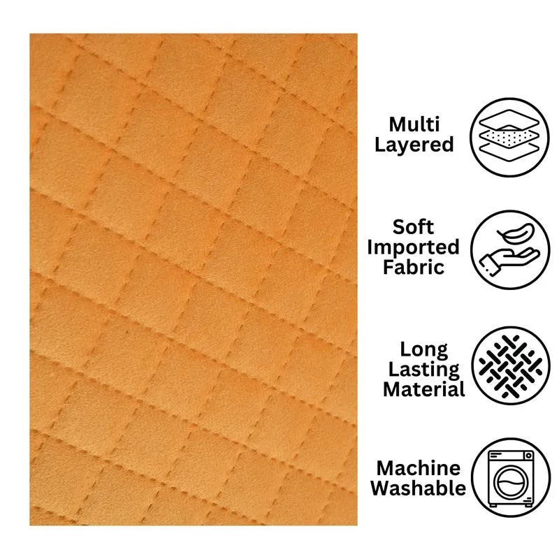 Osric Velvet Quilted Placemat (Yellow) - Set Of Six media 6