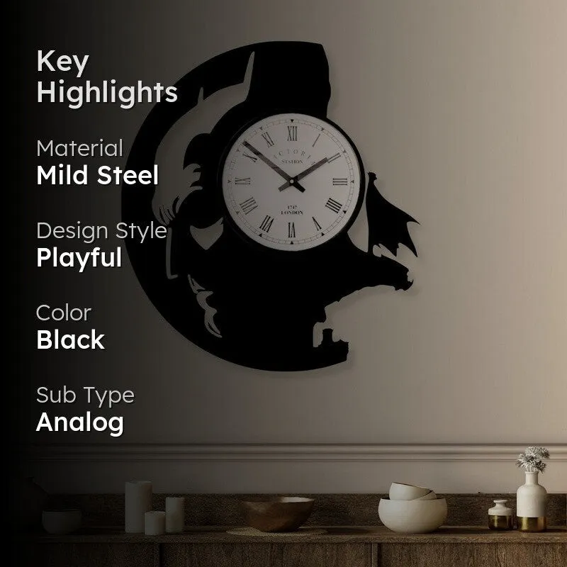 Batman Steel Analog Wall Clock media 2