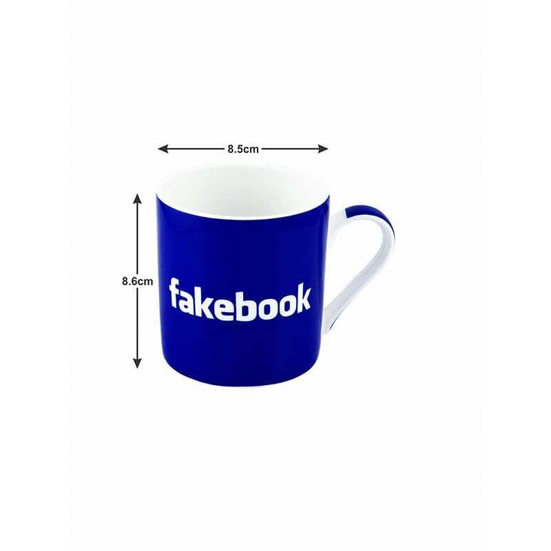 Fakebook Bone China Coffee Mug (350 mL Each) - Set of Two media 6