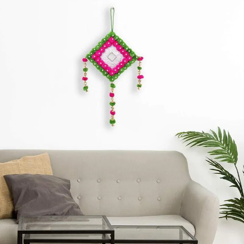 Lozenge Festive Latkan - Pink & Green media 1