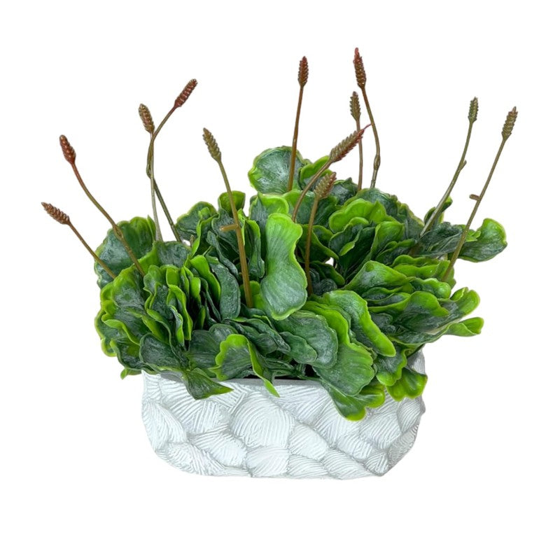Faux  Tropical Moss With Ceramic Pot media 4