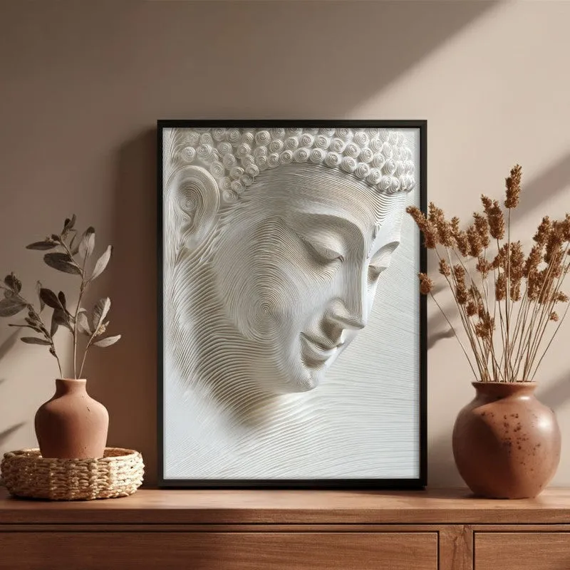 Meditative Flow Wall Painting With Black Frame media 5