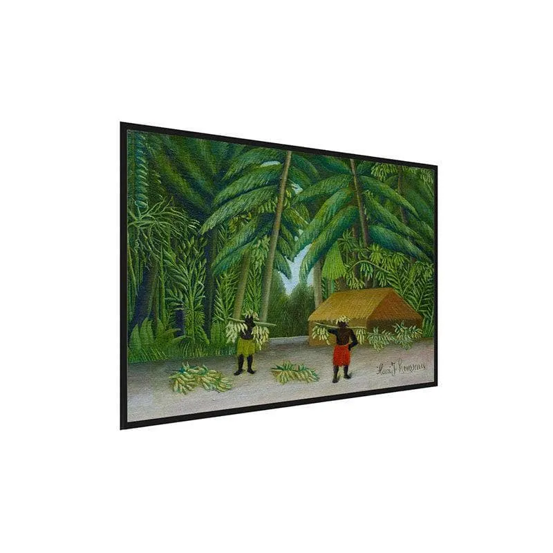 Banana Harvest Canvas Wall Painting - Black Frame media 3