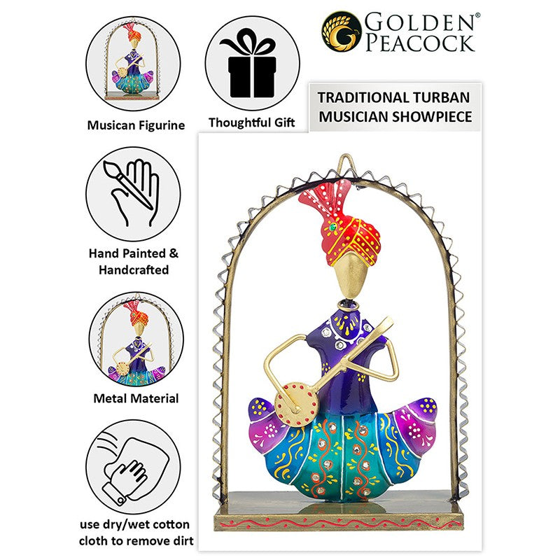 Folk Musician Wall Hanging - Blue,Purple media 5