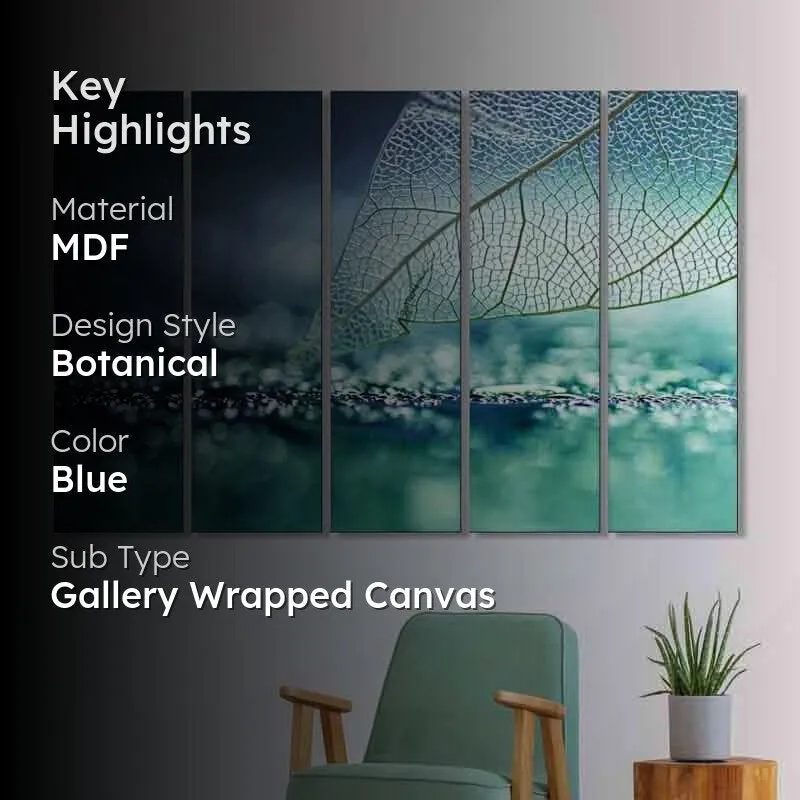 Leafiness Wall Art - Set of Five media 2