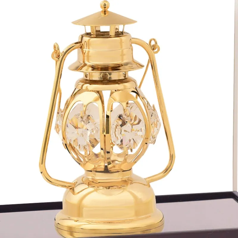 Dynasty Latern 24K Gold Plated Mild Steel Showpiece media 5