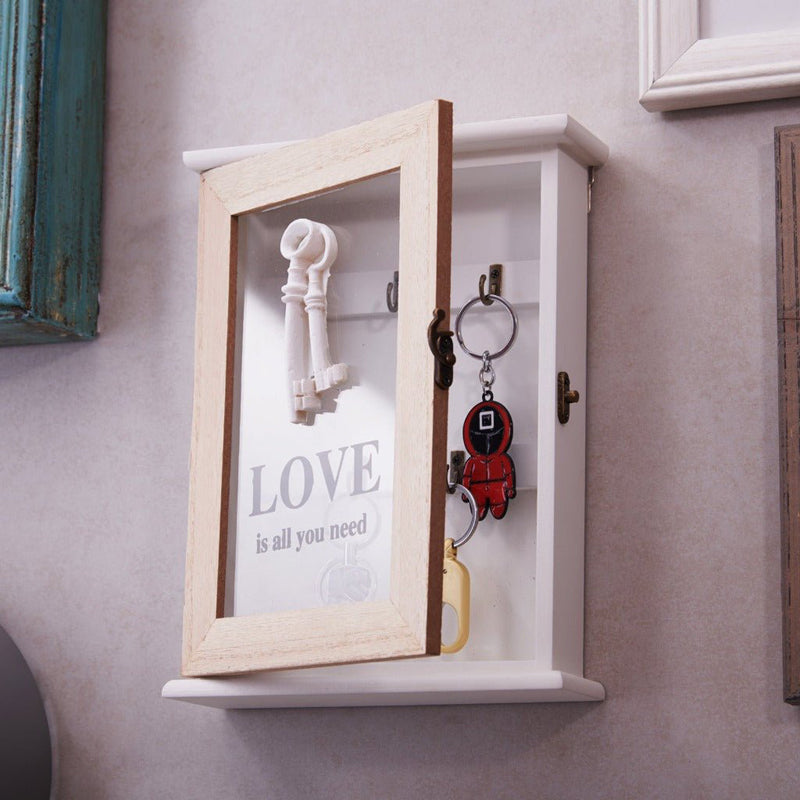 Love Is All You Need Wooden Key Holder media 4