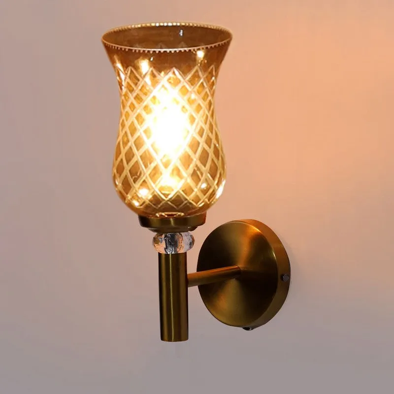 Golden Shine Glass Wall Lamp media 7