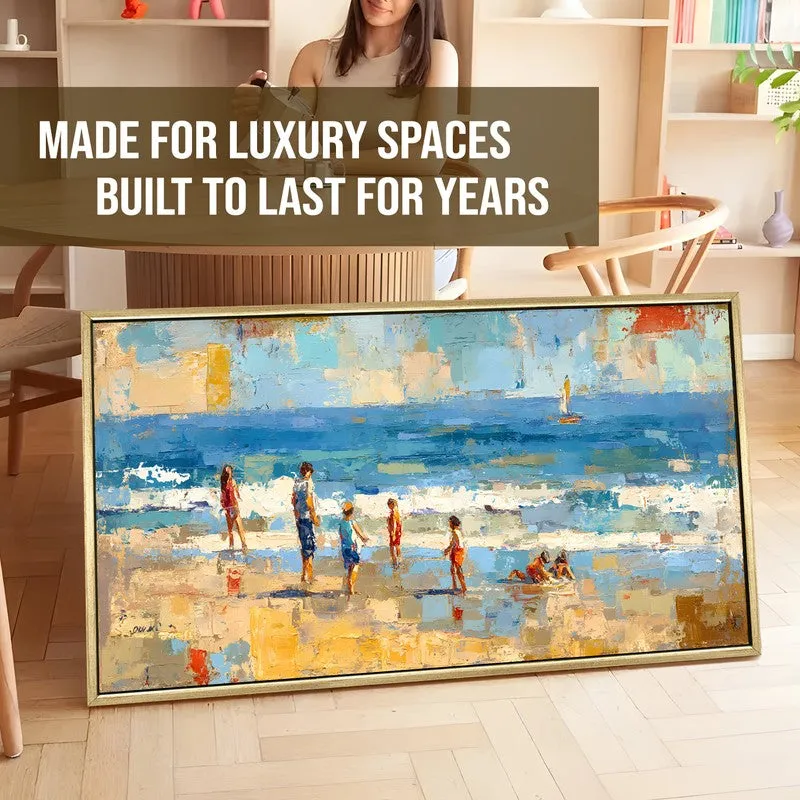 Summer Glow Canvas Wall Painting With Frame media 5