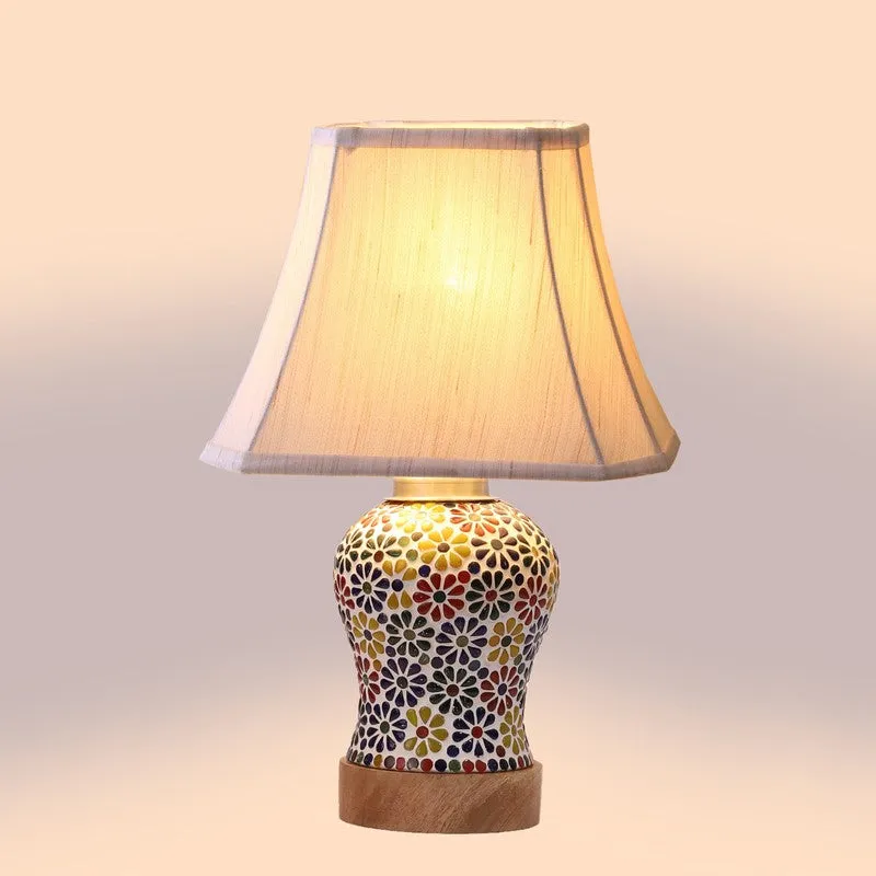 Aurelia Square Wooden Table Lamp - Multicolor media 5