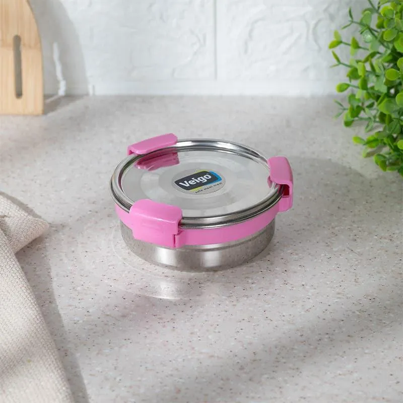 Clip Lock Lunch Box (275 mL) - Pink media 1