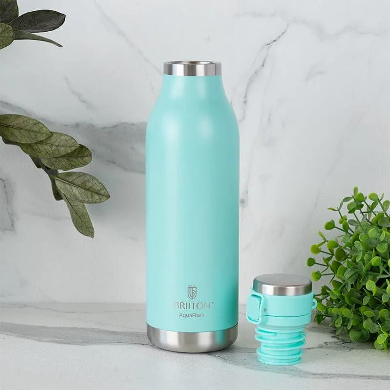 Pristine Sip Hot & Cold Thermos Water Bottle (Sky Blue & Ice Blue, 750 mL Each) - Set Of Two media 3