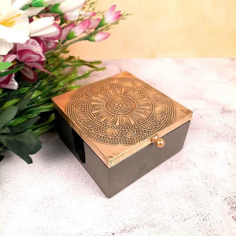 Aurik Wood Coaster With Box - Set Of Six media 4