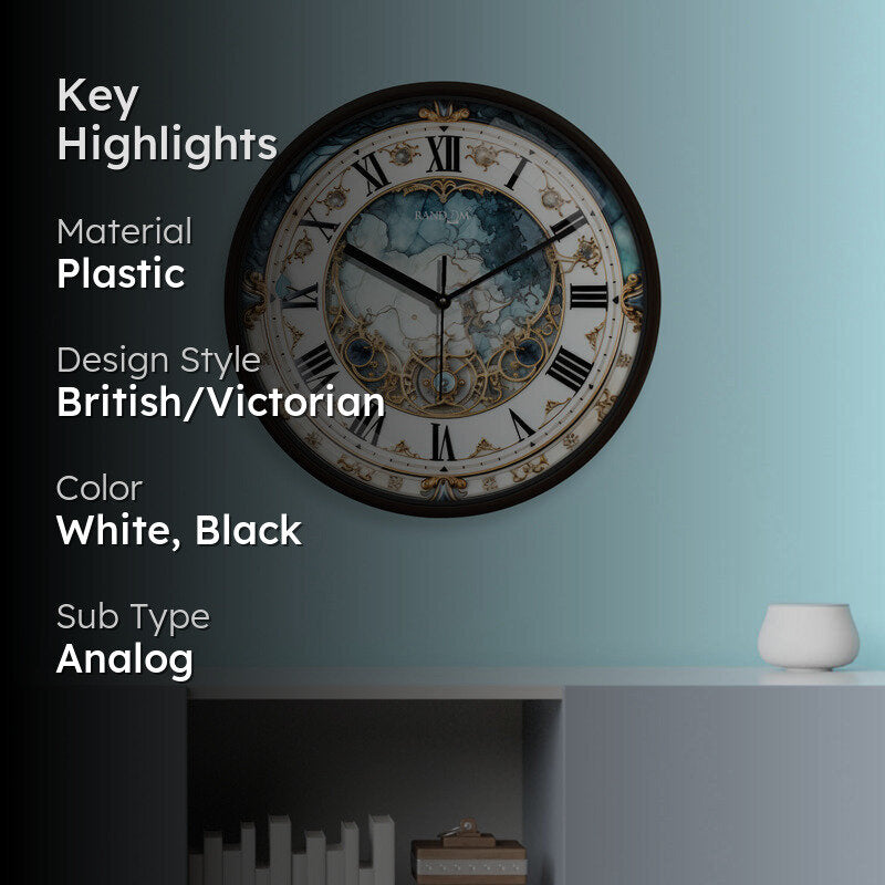 Lucin Floral Wall Clock media 2