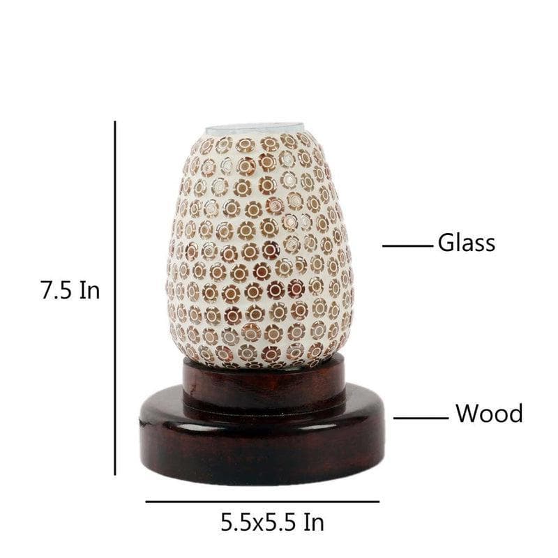 Floral Kink Glass Table Lamp - Multicolor media 7