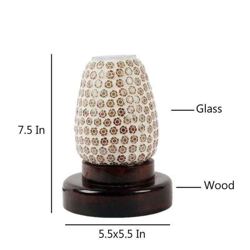 Floral Kink Glass Table Lamp - Multicolor media 7