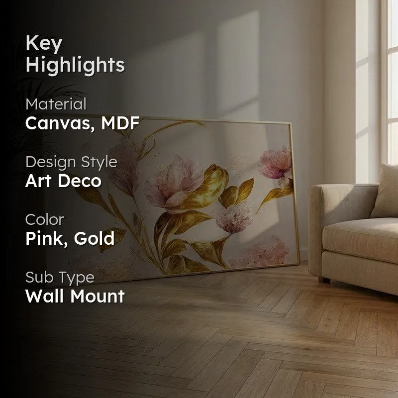 Pastel Tide Canvas Wall Painting With Frame media 2
