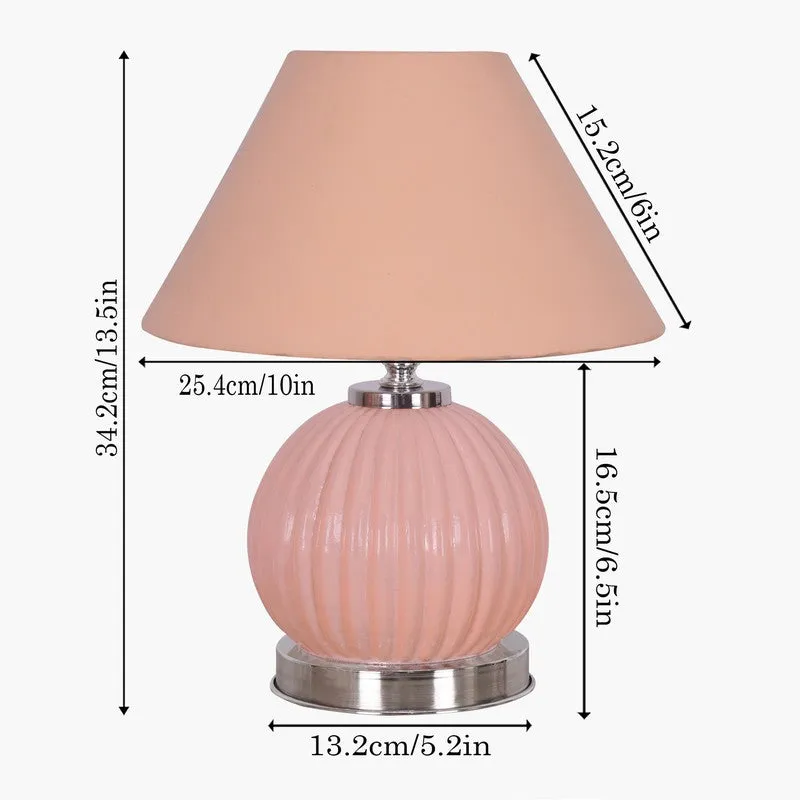 Glacera Glow Glass Table Lamp - Pink media 7