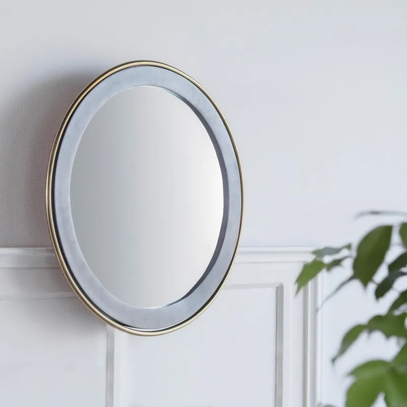 Orange Tree Tosi Round Wall Mirror - Gold,Silver media 3
