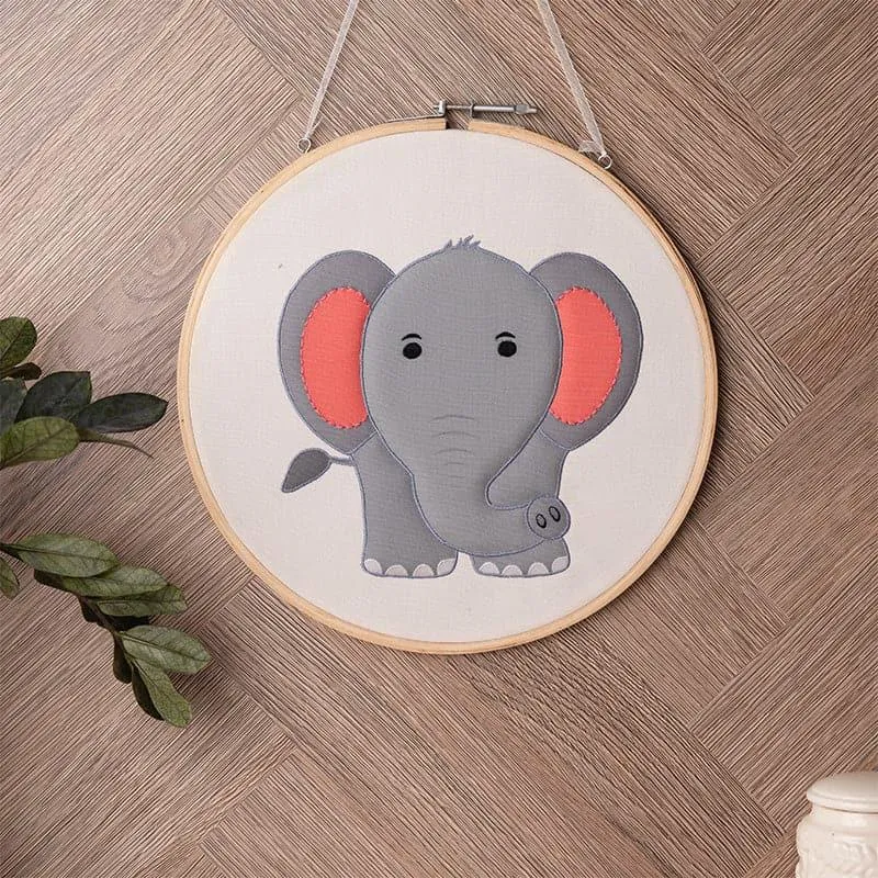 Jumbo Jude Fabric Wall Accent - Elephant Collection media 1