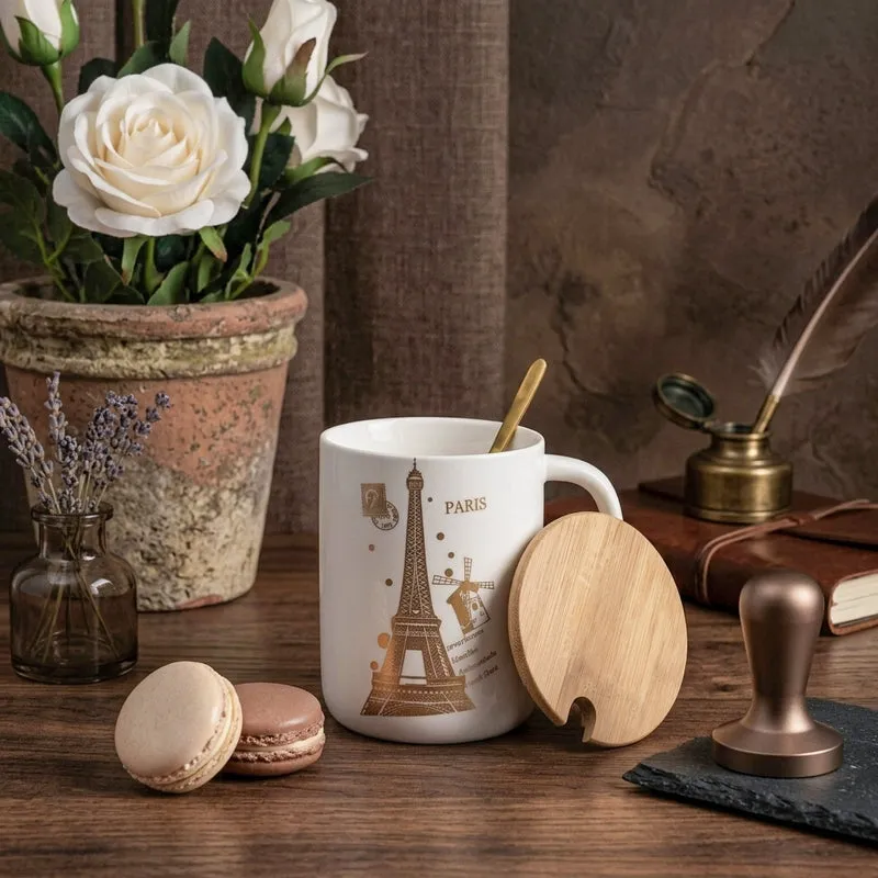 Golden Ceramic Coffee Mug (350 mL) media 4