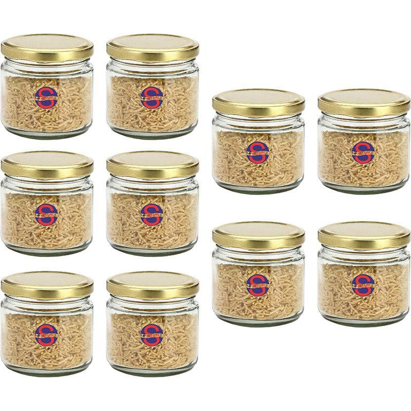 Statio Transparent Glass Storage Jar (350 mL Each) - Set Of Ten media 3